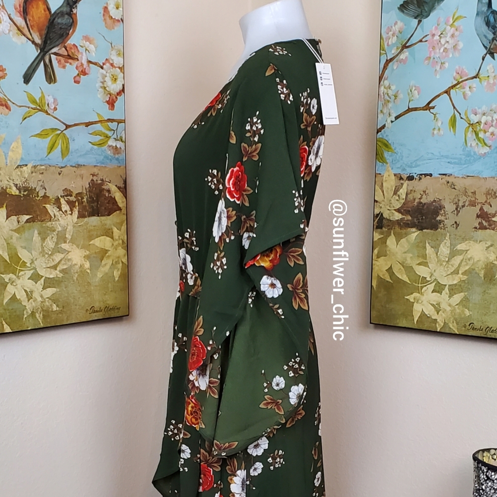 SALE! L LEFT! ποΈ Bohemian Front Wrap Floral Dress - Picture 11 of 12
